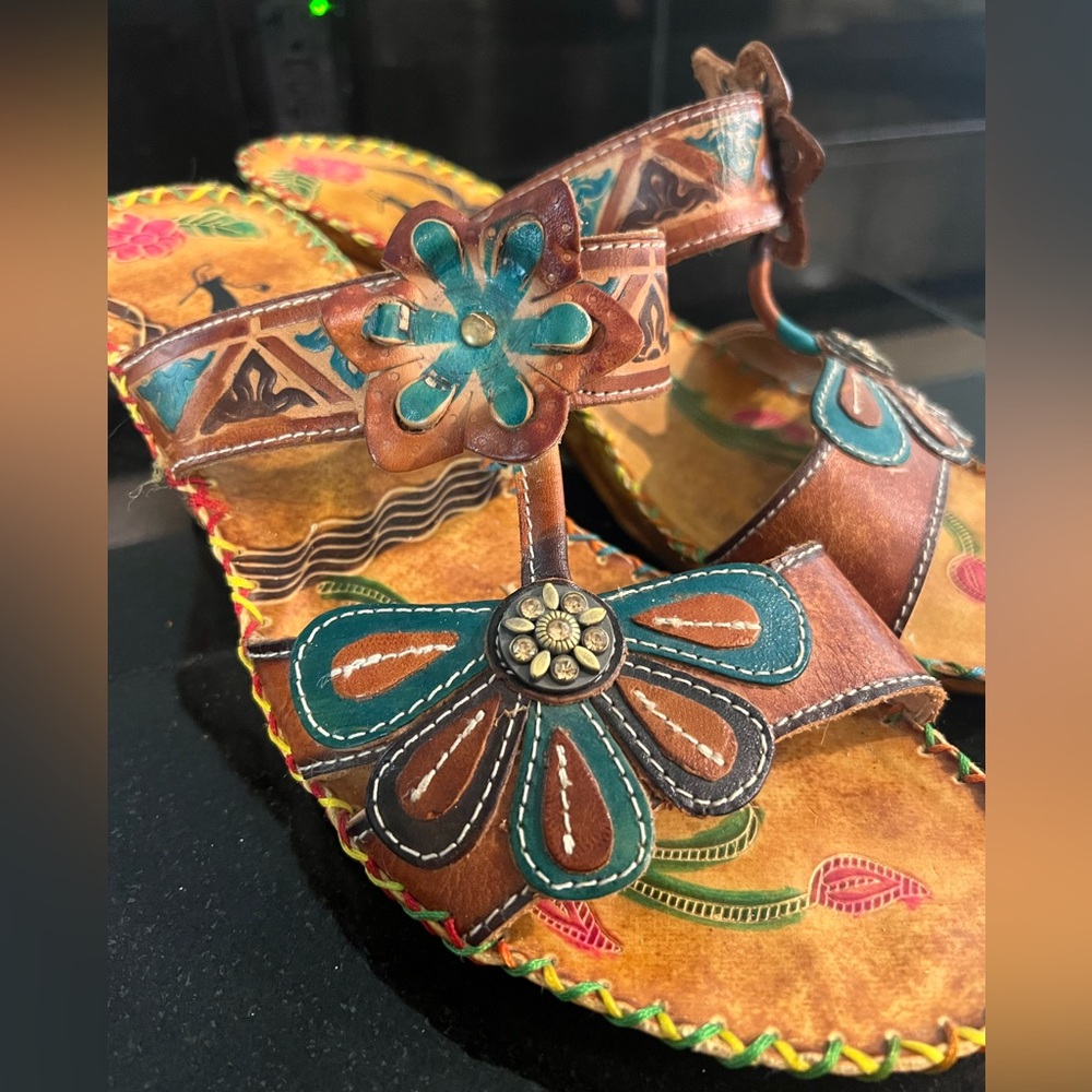 Floral Embellished Sandals
